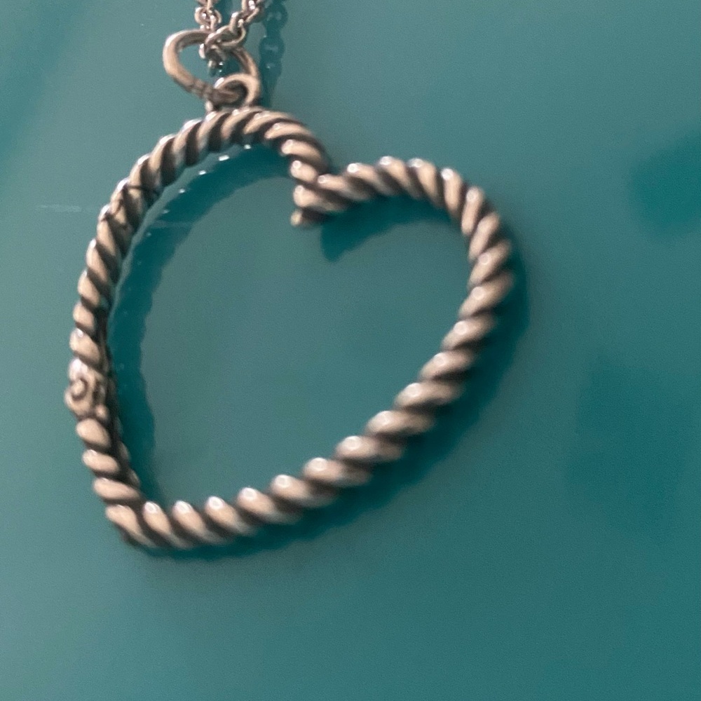 JAMES AVERY NEW Heart Charm SS Necklace 30” - Picture 6 of 10